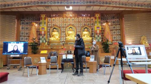 印度青年Shyam與好友黃慧音線上相見歡