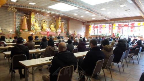 自2020年初新冠疫情爆發後，第一次有90位中德信眾同時來寺參加法會活動