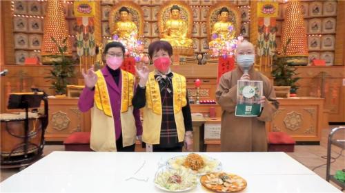 妙祥法師現場推廣「蔬食A計劃」