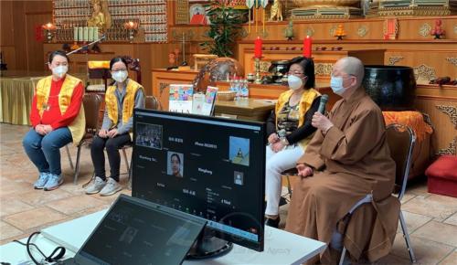 線上及現場佛光人共同參與「話說佛光會」