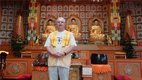 Wolfgang督導錄製加入佛光會的受益