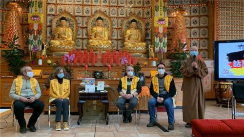 柏林佛光山住持妙祥法師稱讚3位資深佛光人的發心，並希望有更多的佛光人在導覽中增長學問，有更多的人加入佛光會，一起將人間佛教的種子播撒出去