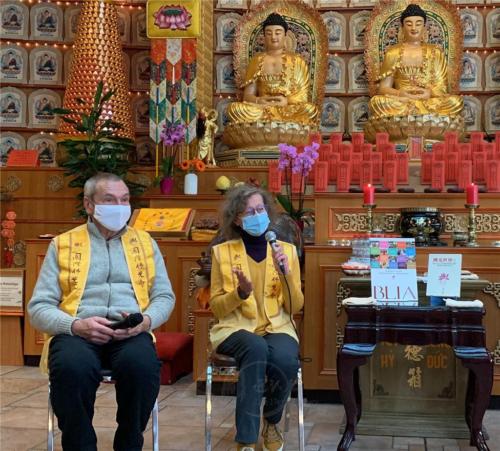 擔任德語導覽的Sabina因「週三德語組」而結識了柏林佛光山，並於2004年加入佛光會，「因為佛光會是個溫暖的大家庭！」她如是說