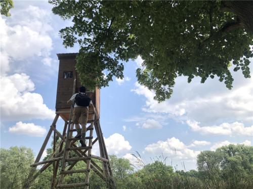 由攀爬狩獵用的天梯，感受到佛教中的頭陀苦行