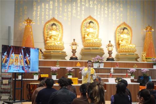 林佛光協會副會長唐雪峰分享朝禮西安譯經大師古剎