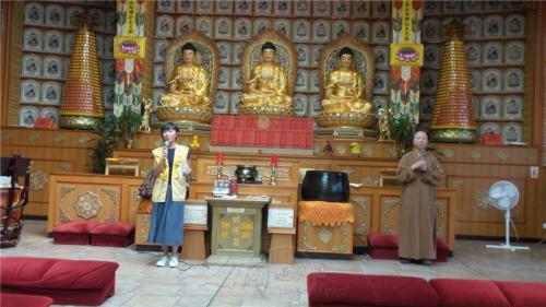 圖說：協會副會長關琳美分享讀到最後，已經能了解大師的前瞻性。