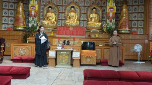 圖說：博士生徐曉偲認為，支持佛教事業是雙贏。